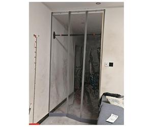 Aeovot Rideau Laniere PVC, Rideaux à Lamelles Transparent Protéger Contre L'air Froid, Rideau Thermique Industriel Transparent Lanières, Rideau de Porte Imperméable PVC pour Porte De Chambre Froide