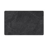 Aeovot Tapis Diatomite Absorbant, Caillebotis Douche, Tapis de Bain Absorbant Sechage Rapide, Tapis de Sortie de Douche, Tapis Antidérapant Cuisine, Facile à Nettoyer, Marbrure(Elegant Black,45x70cm)