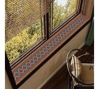 Aeovot Tapis Vintage D'appui de Fenêtre, Tapis Imperméable Antidérapant pour Rebord de Fenêtre, 10-40 cm de Large, 60-300 cm de Long, Découpe à DIY, Facile à Nettoyer(D,120x25cm(47.2x9.8in))