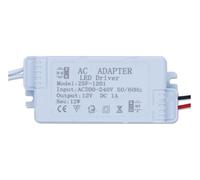 AEPQBGQJ Alimentation for Pilote LED 12 W, 24 W, 36 W, Compatible avec transformateur d'éclairage à Commande de Puissance AC220 12 V 1 A, 2 A, 3 A(12W DC12V 1A)