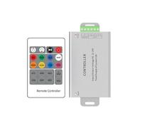 AEPQBGQJ Contrôleur RGB DC 12 V 24 V 12 A Aluminium 3 canaux LED 20 Touches Télécommande Variateur(WM-RF029A 24V)
