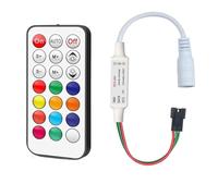 AEPQBGQJ Mini contrôleur LED 21 Touches 3 Broches RGB DC5-24V Télécommande(WM-HC006B-10PCS)