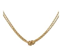 AEQEHVC Collier ras-du-cou noué à double torsion, beau et polyvalent, peut correspondre à n'importe quel style