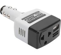 Aer-Convertisseur D'alimentation Mobile 12v À 220v, Adaptateur De Chargeur De Voiture Adaptateur Secteur Chargeur Automatique Usb Remplacement Pour Le Chargement De Téléphone Portable Noir