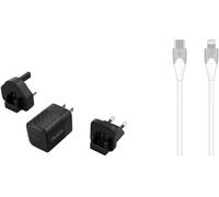 AER-ENERGIZER - Chargeur 20W USB C Rapide avec Câble pour iPhone 1,2m - Prise Murale Type C Secteur Adapateur Alimentation
