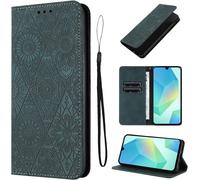 Aer-Étui Pour Samsung Galaxy A16 5g 6.7 Pouces Cuir Artificiel Coque A16/Sm-A166b/Ds Avec Fente Pour Carte Housse A16/Sm-A166b/Ds Béquille Housse, Vert