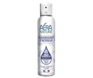 Aera Nature - Spray Assainissant Désinfectant d’Intérieur - Détruit 99,9% des Microbes, +800 Pulvérisations - Fabrication Française - 125 ml