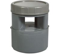 Aérateur à membrane PVC gris - Diamètre 110 mm