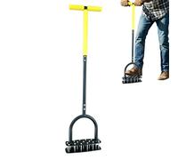 Aérateur À Pelouse - Cultivateur Manuel Ergonomique Usage Intensif,Outil d'Aération pour Pelouse,pour Jardin, Ferme, Patio, Parterres Fleuris, Sols Compactés Et Entretien Parcs