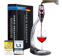 Aérateur à vin Magic Decanter Deluxe avec support Carafe à vin de luxe Decanter Verseur à vin (Deluxe)