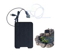 Aérateur de bassin à énergie solaire | Pompe à air pour aquarium, oxygénateur pour petits aquariums, pour amateurs, éleveurs, pêcheurs, jardiniers, cultivateurs, jardin, cour, camping d'été