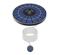 Aérateur de Bassin à Énergie Solaire,Pompe À Air Silencieuse 2,5 W avec Pierre Bulleuse,Kit De Pompe Air Flottante | pour Aquariums Extérieurs Arrière-Cour Paysage Jardin et Bains