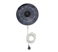 Aérateur de bassin solaire à oxygène, système d'aération de bassin à énergie solaire haute efficacité avec un tuyau d'air et des pierres à bulles