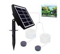 Aérateur De Bassin Solaire - Avec Batterie Intégrée De 2000 mAh, Pompe À Air Extérieure Silencieuse | Pompe à Air Solaire - Pour Aquarium, Hydroponie, Jardin Et Pêche