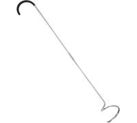 Aérateur de compost en acier inoxydable de 80 cm - Outil manuel à manivelle pour mélanger et retourner le compost - Spatule à compost robuste avec poignée ergonomique - Facile à utiliser et peu