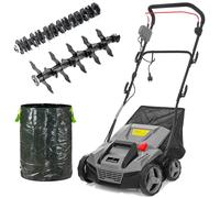 Aérateur de gazon Aérateur de gazon électrique Démousseur Lehmann AER-ON PRO Largeur 38 cm Panier 50 L Puissance 1800 W Bac 150 litres