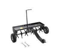 VEVOR Aérateur de Gazon Pelouse Jardin Remorqué 1016 mm avec Attelage Universel