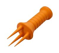 Aérateur de Jardin Portable, Outil d'ameublissement du terreau avec poignée en Silicone, cultivateur de Jardin pour Pots de Fleurs et Plantes d'intérieur Orange 5*5*15cm