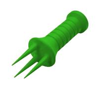 Aérateur de Jardin Portable, Outil d'ameublissement du terreau avec poignée en Silicone, cultivateur de Jardin pour Pots de Fleurs et Plantes d'intérieur Green 3.3*3.3*10cm