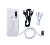 Aérateur de pêche à batterie USB avec 3000 mAh rechargeable et lumière à oxygène réglable LED Plus pour seaux transportables en direct Pompe à clip pour équipement de pêche