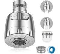 Aérateur de Robinet,360°Pivotant Robinet,Gorgeurs Aérateur Robinet,à économie d'eau Robinet Filtre Régulateur Spray Tête Buse