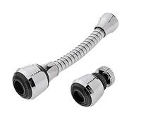 Aérateur de robinet, 360 rotation pivotante économiseur d'eau robinet aérateur diffuseur robinet buse filtre adaptateur remplacement pour cuisine