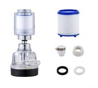 Aérateur de robinet avec filtre intégré remplaçable pour robinets de cuisine supportant une rotation complète et une filtration efficace contre la rouille et le sable (B)