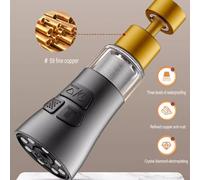 Aérateur de robinet de cuisine multifonction résistant aux éclaboussures avec technologie d'économie d'eau, s'adapte à la plupart des robinets standard pour évier plus propre et réduction du