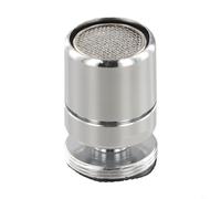 Aérateur de robinet d'évier avec buse de robinet pivotante à 360 degrés et pulvérisateur d'économie d'eau, finition en laiton massif et chrome pour un usage domestique (B)