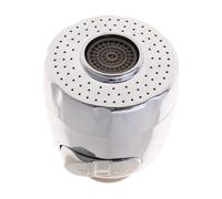 Aérateur de robinet d'évier cuisine pivotant à 360 degrés, double mode d'économie d'eau, buse for et salle bain lingli(Light Grey)