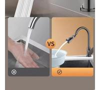 Aérateur de robinet écologique conçu pour les cuisines avec des fonctions d'économie d'eau (gris)