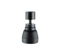 Aérateur de robinet rotatif à 360° avec 3 modes de débit - Extension de robinet d'économie d'eau pour évier de cuisine - Acier inoxydable M22/M24 Fit Silver (noir 1)