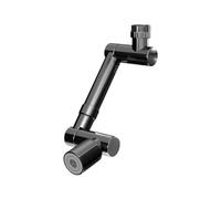 Aérateur De Robinet Rotatif Universel Rétractable À 1440 °, 2 Modes Sortie D'eau, Extension Bras Robotique, Évier Salle Bains, Filtre Anti-éclaboussures Pivotant Bien Fait(Single Mode Black)