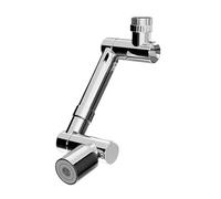 Aérateur De Robinet Rotatif Universel Rétractable À 1440 °, 2 Modes Sortie D'eau, Extension Bras Robotique, Évier Salle Bains, Filtre Anti-éclaboussures Pivotant Bien Fait(Dual Modes Silver)