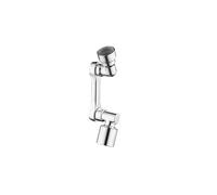 Aérateur de robinet universel à rotation 1080 °, filtre anti-éclaboussures en plastique, robinets lavabo cuisine, buse bulles, bras robotisé(Dual Mode ABS)