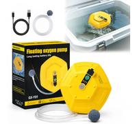 Aérateur de seau d'appât pour la pêche, flottant et rechargeable, pompe à oxygène étanche IPX7, mousseur ultra silencieux pour vairons vivants, aérateur portable pour aquarium et aquarium