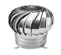 Aérateur De Toit En Acier Inoxydable Pour Turbine, 10-40cm, Rond Extracteur De Cheminée Tournant, Conduit De Fumée Sortie De Toit, Installation Facile(25cm)