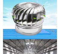 Aérateur De Turbine en Acier Inoxydable Cheminées Cheminée, Ventilation Résistante Aux Intempéries avec Flux d'air Puissant Et Meilleure Ventilation,Stainless Steel 201,160