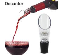 Aérateur de vin à bec verseur (lot de 2), construction durable et design élégant, rehausseur de vin instantané grâce à une spirale de mélang