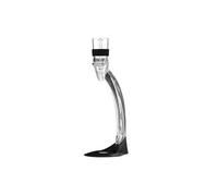 LUDI-VIN Aérateur de vin Noir et transparent avec socle Design contemporain 1 pièce