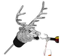 Aérateur de vin - Bec conique | Bec verseur rétro à tête d'élan | Bec verseur pour bouteilles de spiritueux, vinaigre, spiritueux, grands adaptateurs de bouteille cadeau pour les amateurs de vin, les