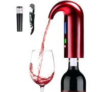 Aérateur de vin électrique, distributeur de vin, aération et carafe à décanter, accessoires de vin rouge et blanc, cadeaux de fête des mères - rouge