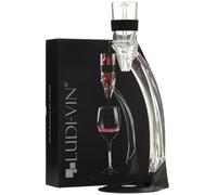 Aérateur de vin - LUDI-VIN - Noir et transparent - Avec socle - Design contemporain - 1 pièce