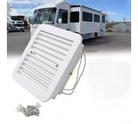 Aérateur d'échappement latéral pour camping-car, extracteur d'air 12 V, évacuation de la chaleur latérale et obturateur de persienne pour caravane, camping-car, camping-car (blanc)