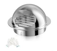 Aérateur d'extraction externe en acier inoxydable 304 de 150 mm et gants pour sèche-linge, ventilateurs d'extraction de salle de bain, unités de climatisation et hottes de cuisinière (1 pièce)