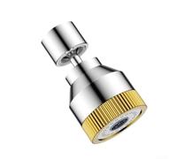 Aérateur double mode à économie d'eau pour filetage de robinet de 140/162 cm : pivot de précision et contrôle du débit constant (court)