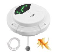 Aérateur D'oxygène pour Appâts Vivants,Pompe a Oxygène Magnétique Portable Rechargeable Flottante avec Indicateur de Batterie 7 LED pour Seau a Vairons,Aquarium,Utilisation en Bord de Mer et en Bateau