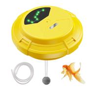 Aérateur D'oxygène pour Appâts Vivants,Pompe a Oxygène Magnétique Portable Rechargeable Flottante avec Indicateur de Batterie 7 LED pour Seau a Vairons,Aquarium,Utilisation en Bord de Mer et en Bateau