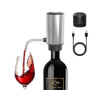 Aérateur et verseur de vin électrique,carafe à vin automatique intelligente | Oxygénation rapide et adoucissement des tanins ; interrupteur à un bouton ; batterie rechargeable intégrée ;facile à nettoyer
