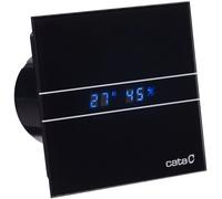 Aérateur extracteur E-100 Glass Noir Timer Hygro CATA